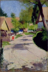 Straße durch ein Dorf, 1910